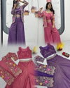 PC 484 Pure Tissue Simmer With Heavy Embroidery Sequence Work Shrug With Choli Plazzo Online Wholesale
